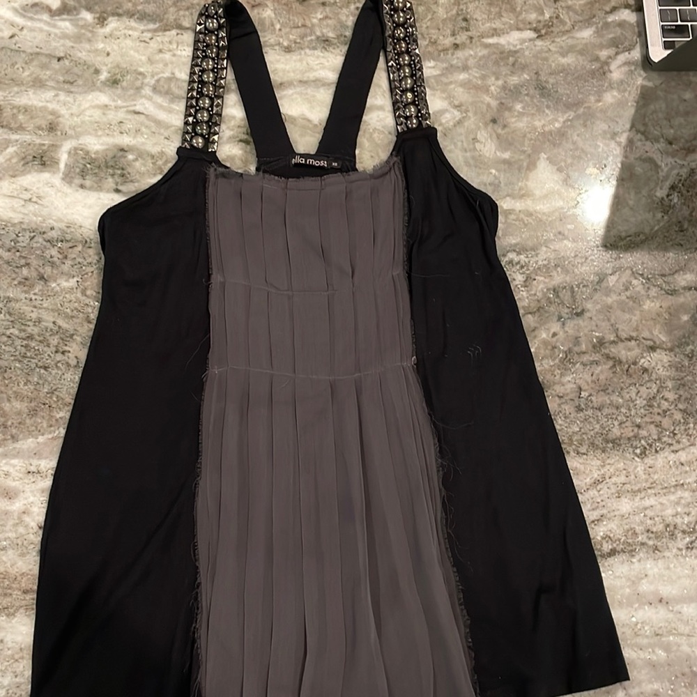Ella Moss - Extra Small Black and Gray Tank Top